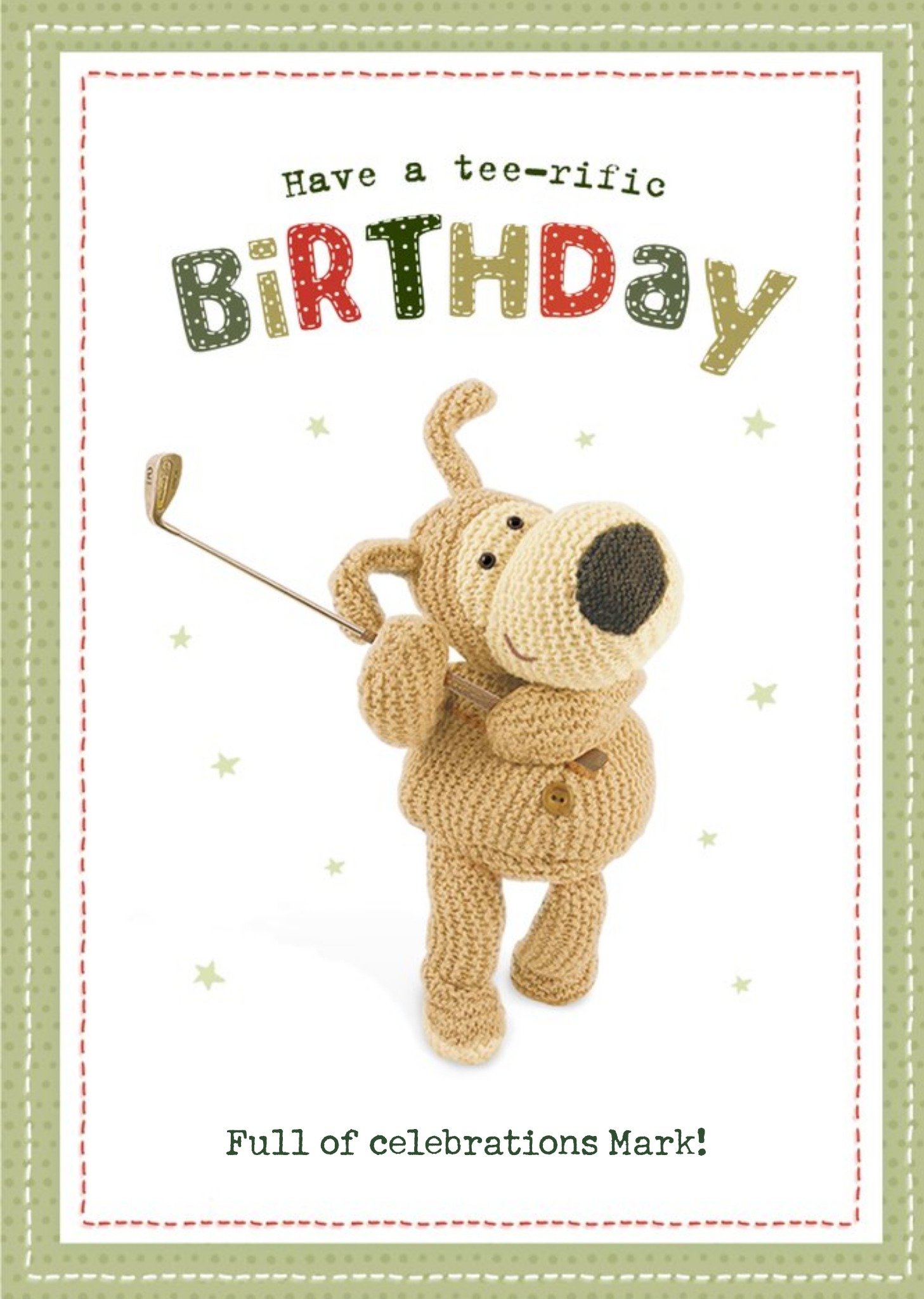 Boofle Have A Tee Rific Birthday Card