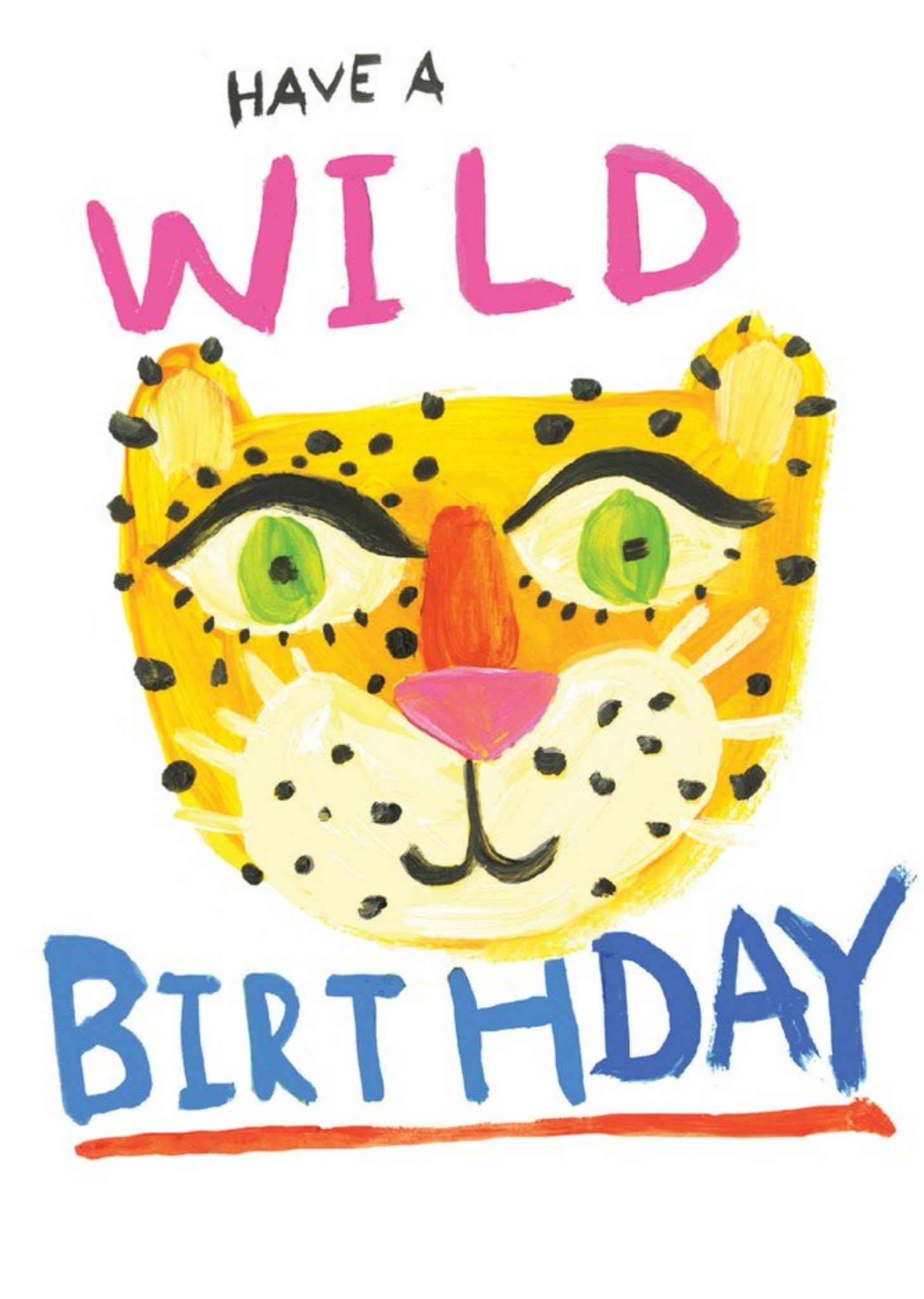 Sooshichacha Have A Wild Birthday Cheetah Card, Large