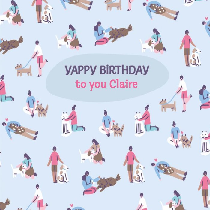 Dog Yappy Birthday Card
