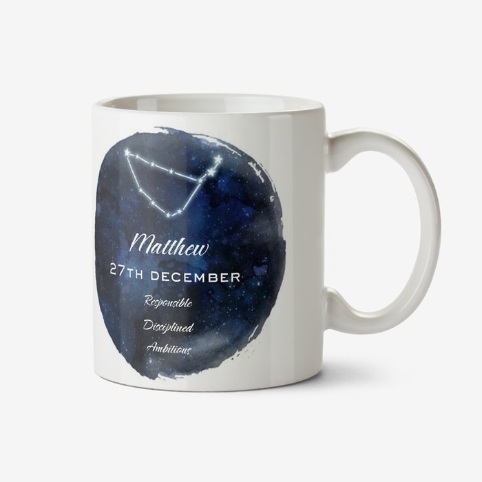 Youre A Star Personalised constellation Mug Capricorn