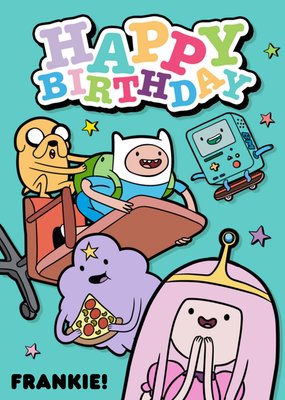 Adventure Time Happy Birthday Personalised Card