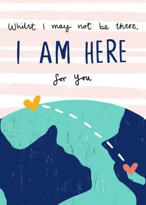 Whilst I May Not Be There I Am Here For You Thinking You Postcard