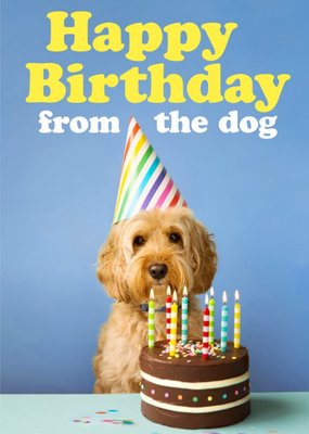 Funny Happy Birthday From The Dog Card