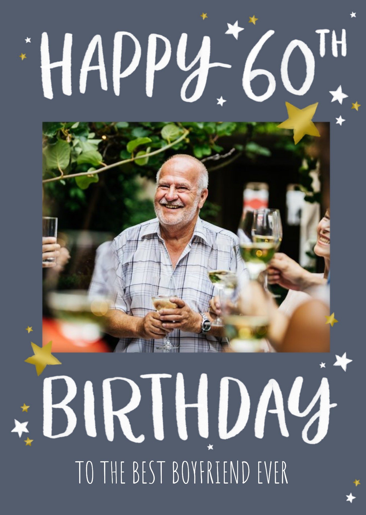 Okey Dokey Design Happy 60th Photo Upload Birthday Card Ecard