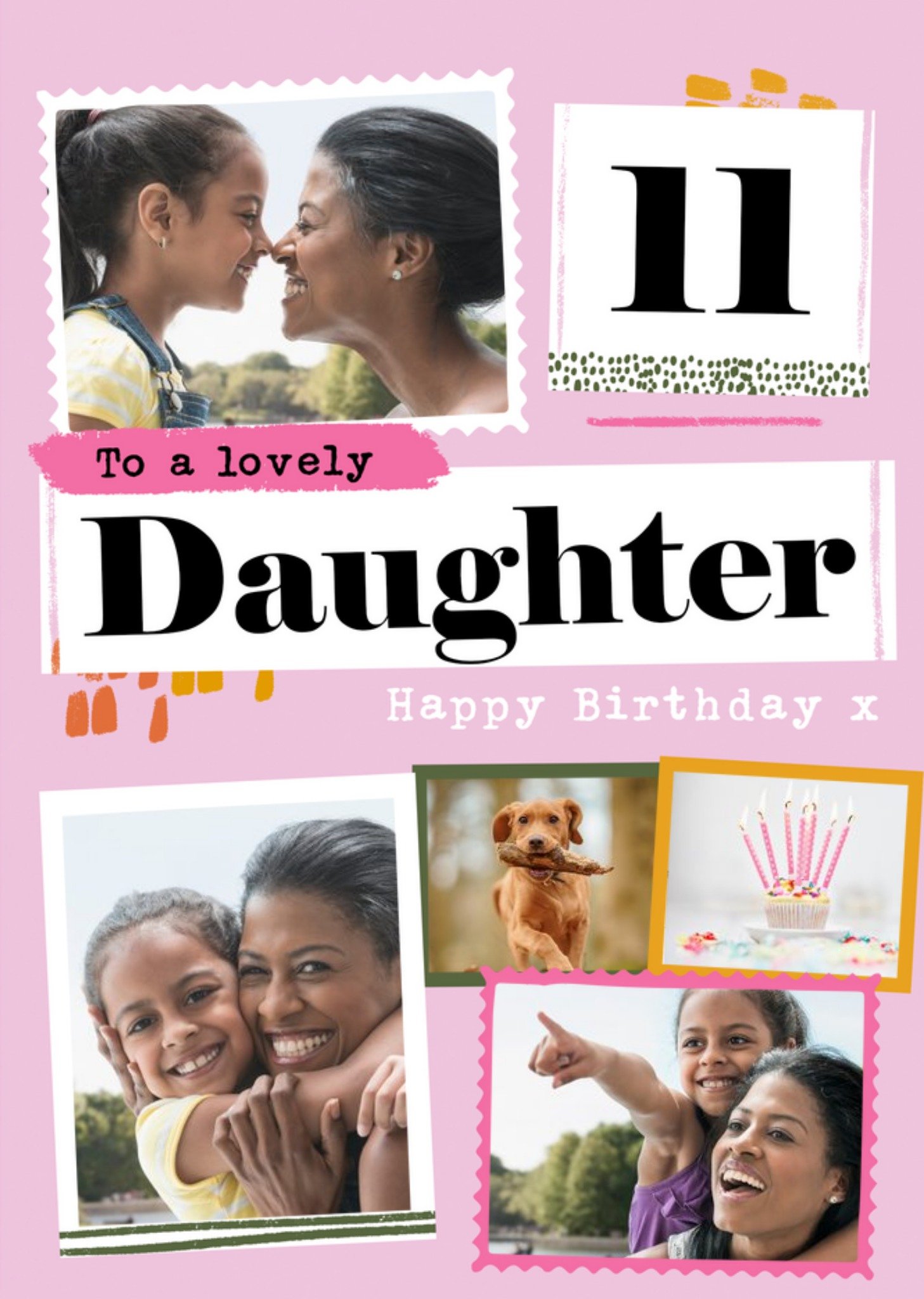 Modern To A Lovely Daughter Photo Upload Card Ecard