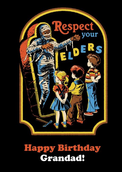 Steven Rhodes Respect Your Elders Birthday Card
