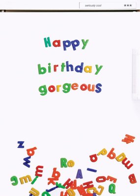 Fridge Magnets Happy Birthday Gorgeous Card