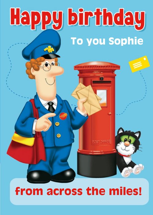 Postman Pat From Across the Miles Birthday Card