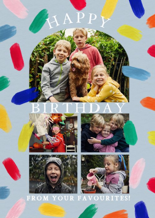 From Your Favourites Photo Upload Birthday Card