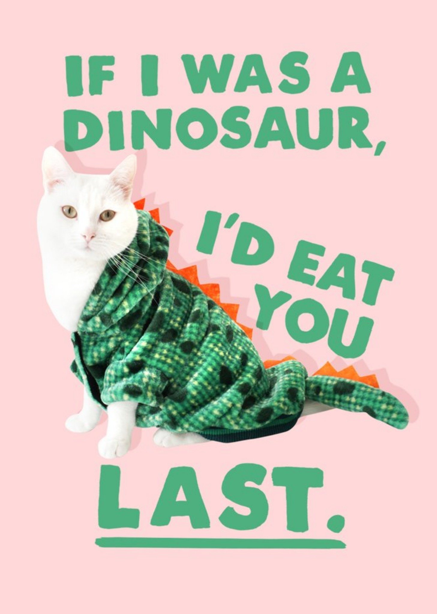 Jolly Awesome If I Were A Dinosaur I'd Eat You Last Card Ecard