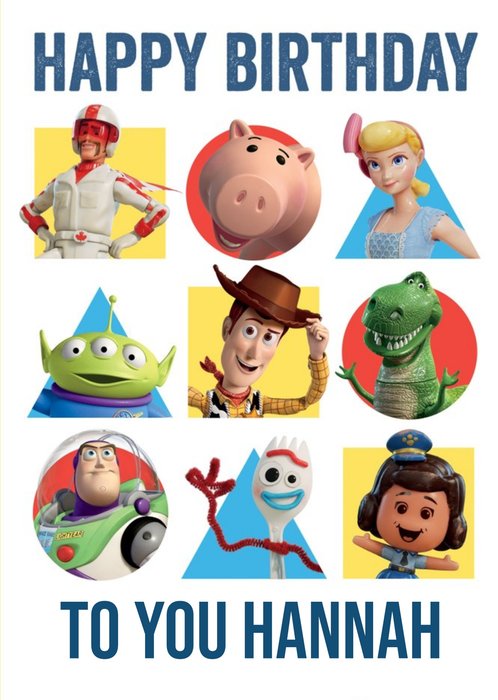 Toy Story 4 Characters Birthday Card