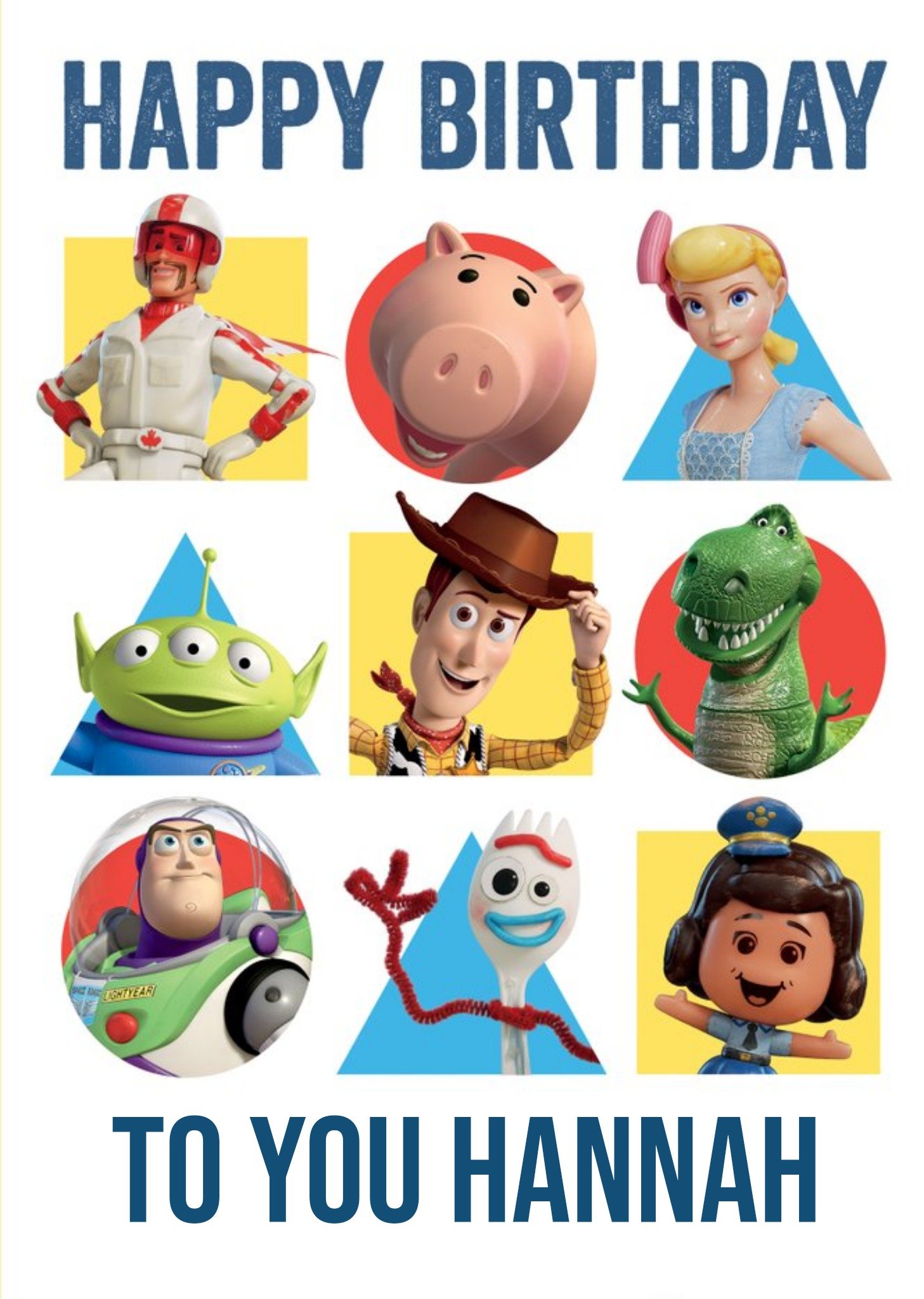 Toy Story 4 Characters Birthday Card Ecard