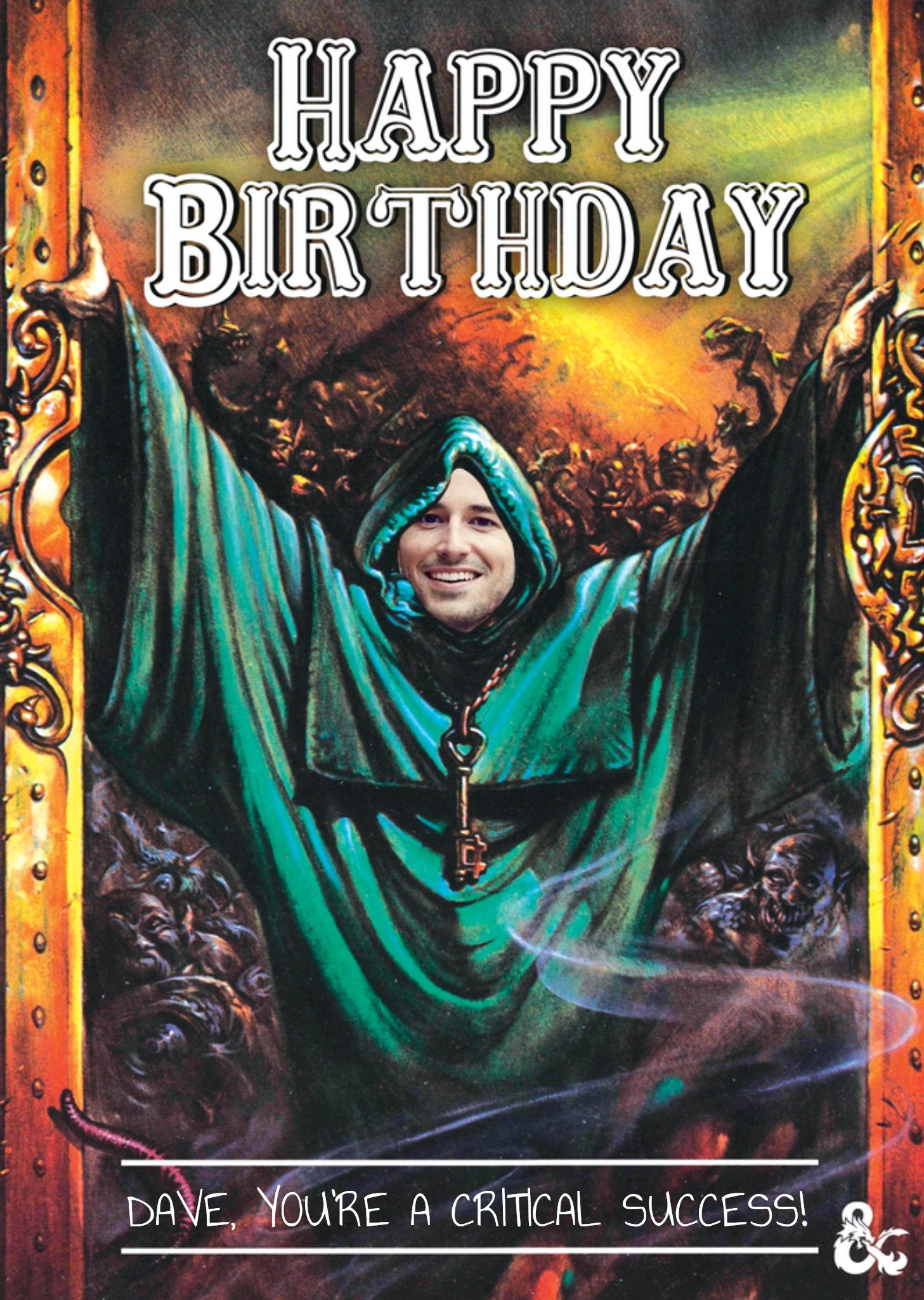 Dungeons And Dragons Photo Upload Birthday Card Ecard