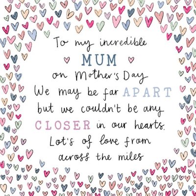 My Incredible Mum On Mother's Day Verse Card