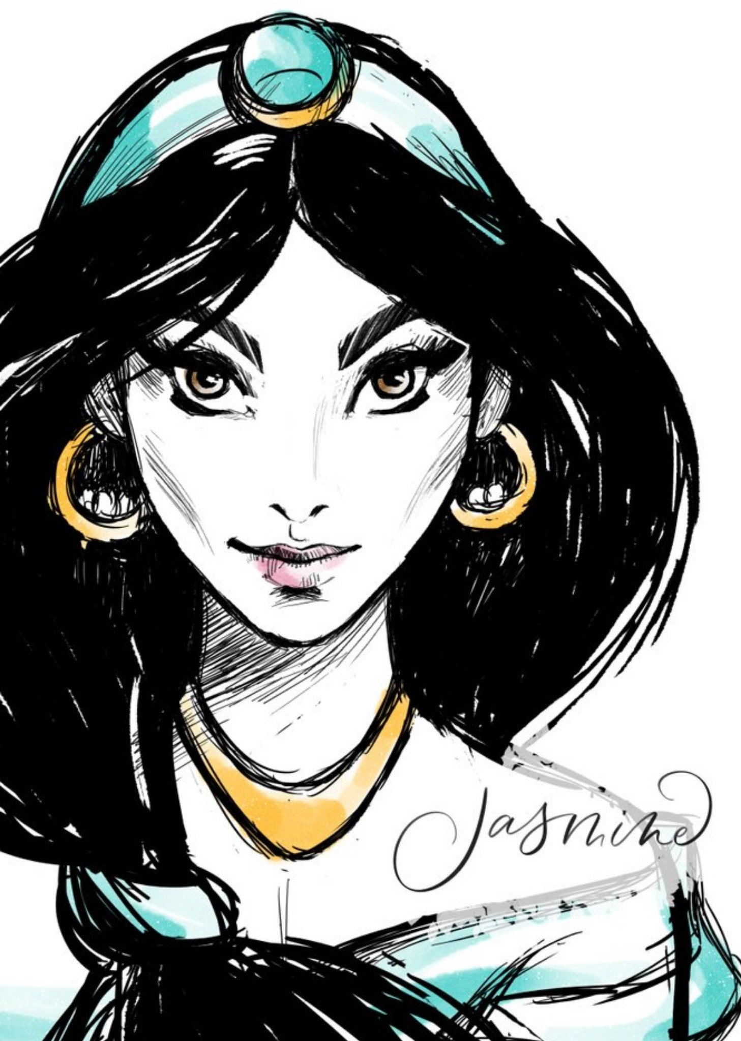 Disney Adult Princess Jasmine Birthday Card Ecard
