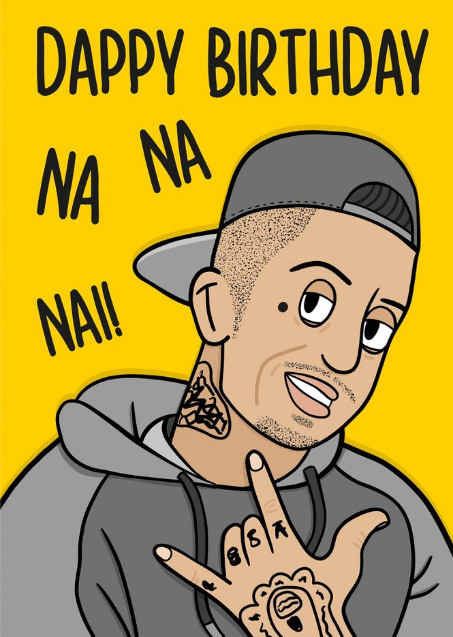 Funny Illustrated Rapper Card Ecard