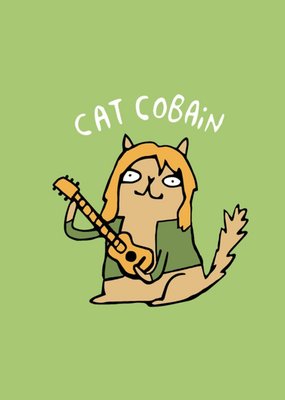 Cat Music Pun Card