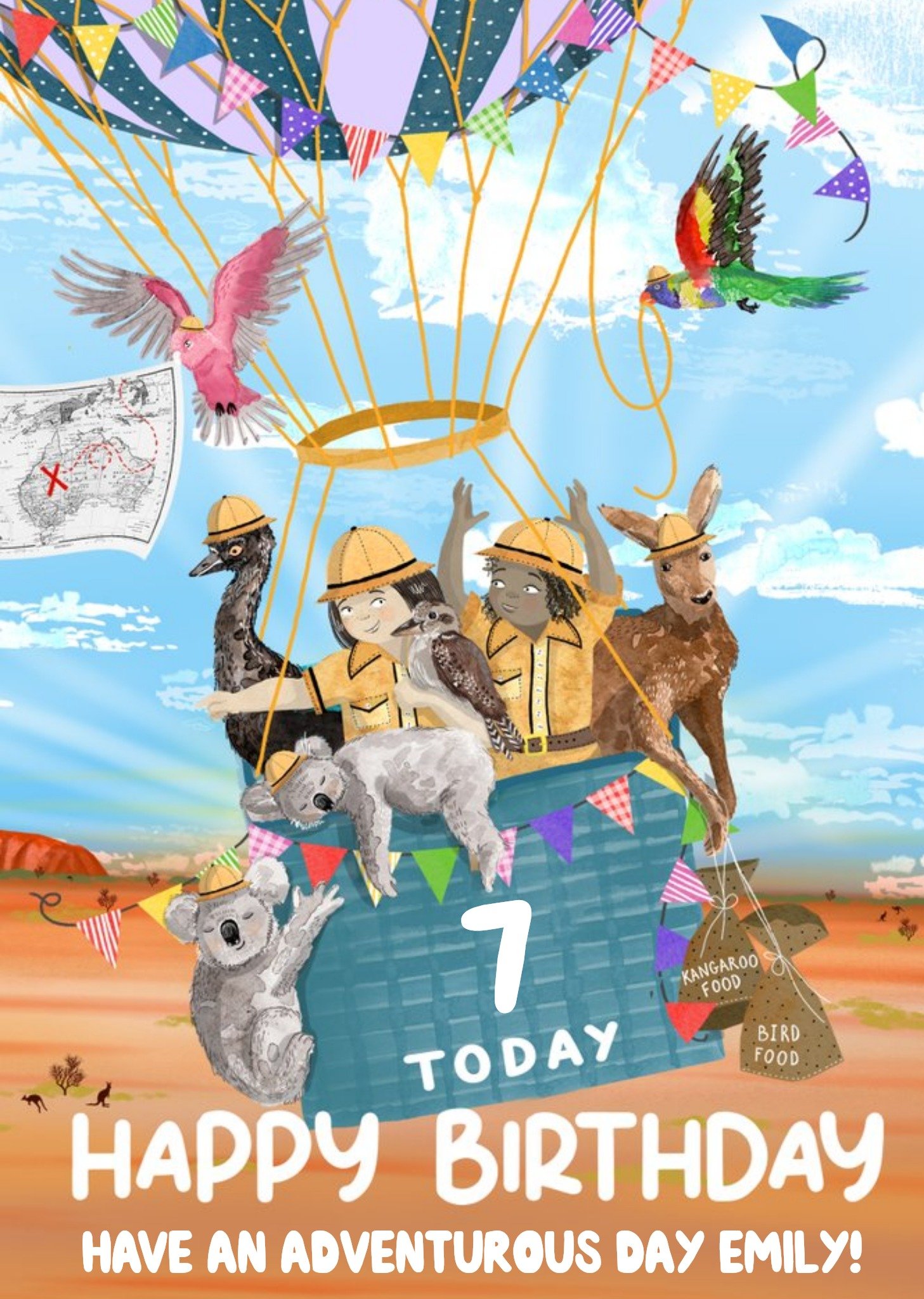Okey Dokey Design Okey Dokey Hot Air Balloon 7 Today Have An Adventurous Birthday Card Ecard