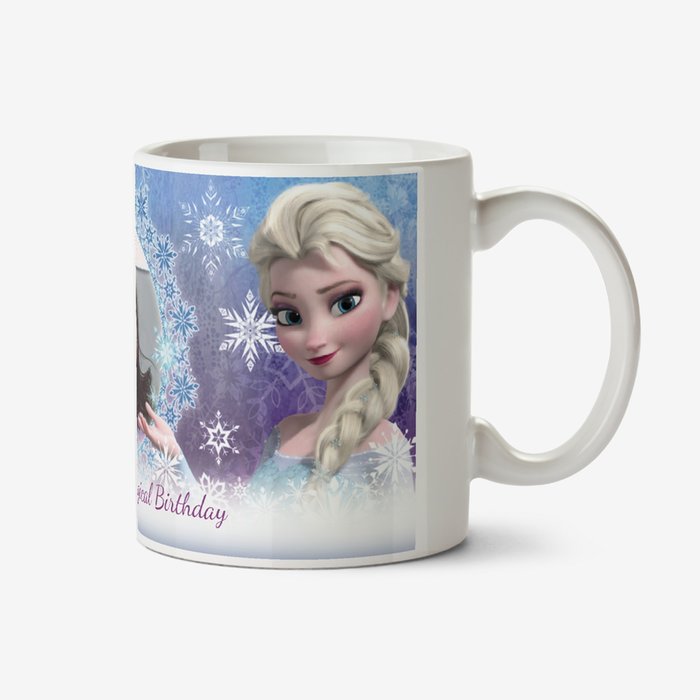 Happy Birthday Disney Frozen Elsa & Anna Photo Upload Mug