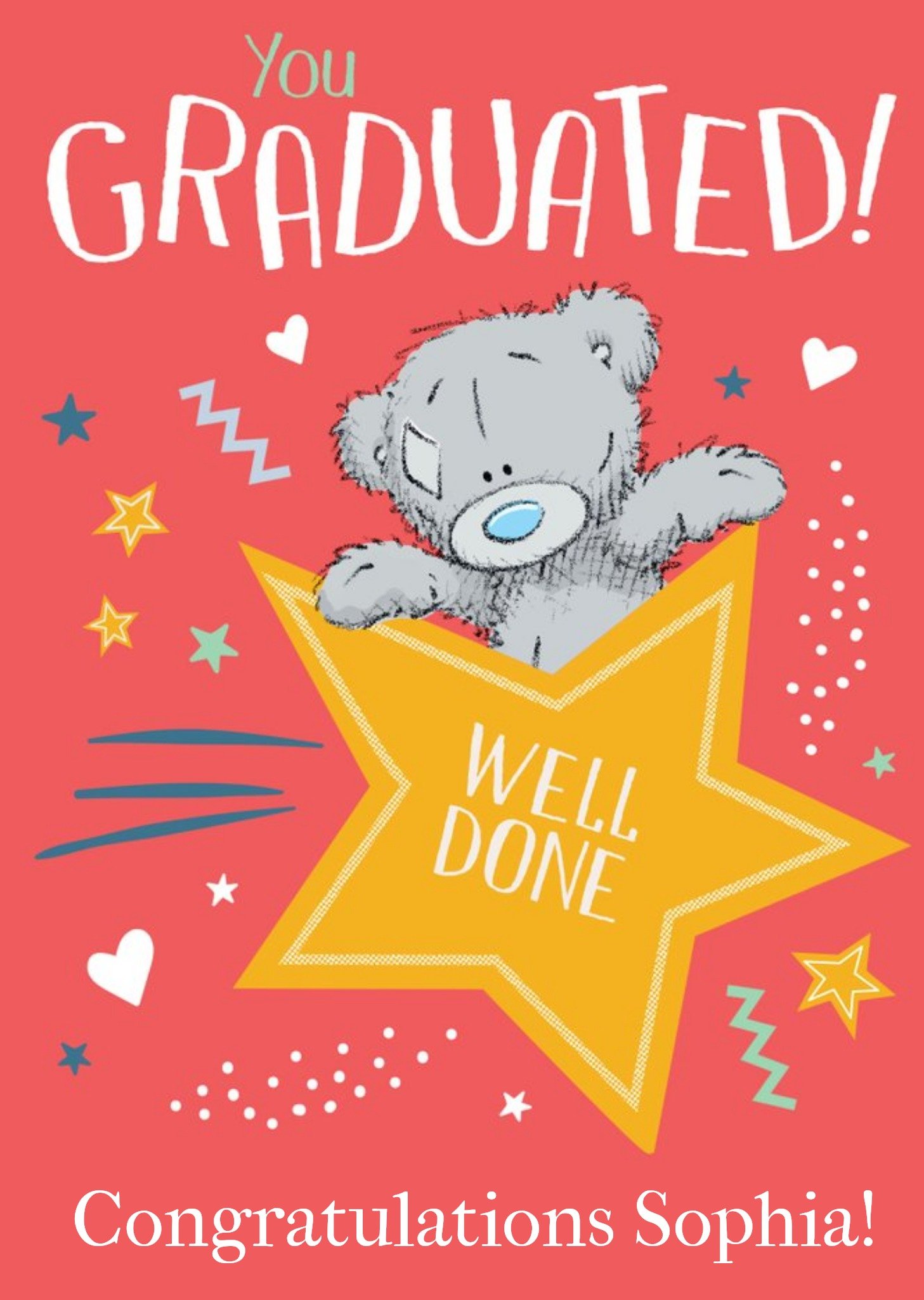 Tiny Tatty Teddy Tatty Teddy You Graduated Well Done Card. Ecard