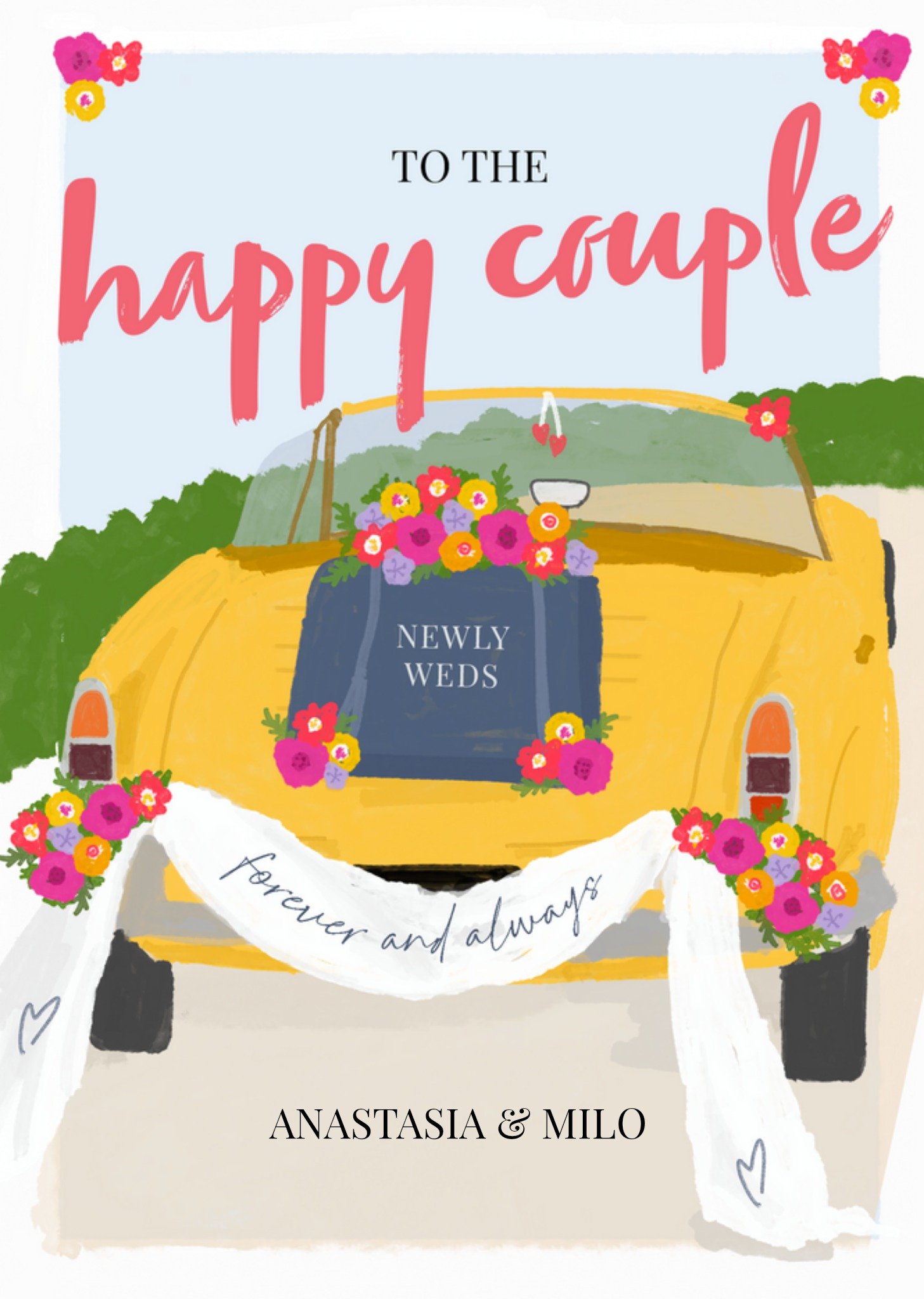 To The Happy Couple Newly Weds Card Ecard