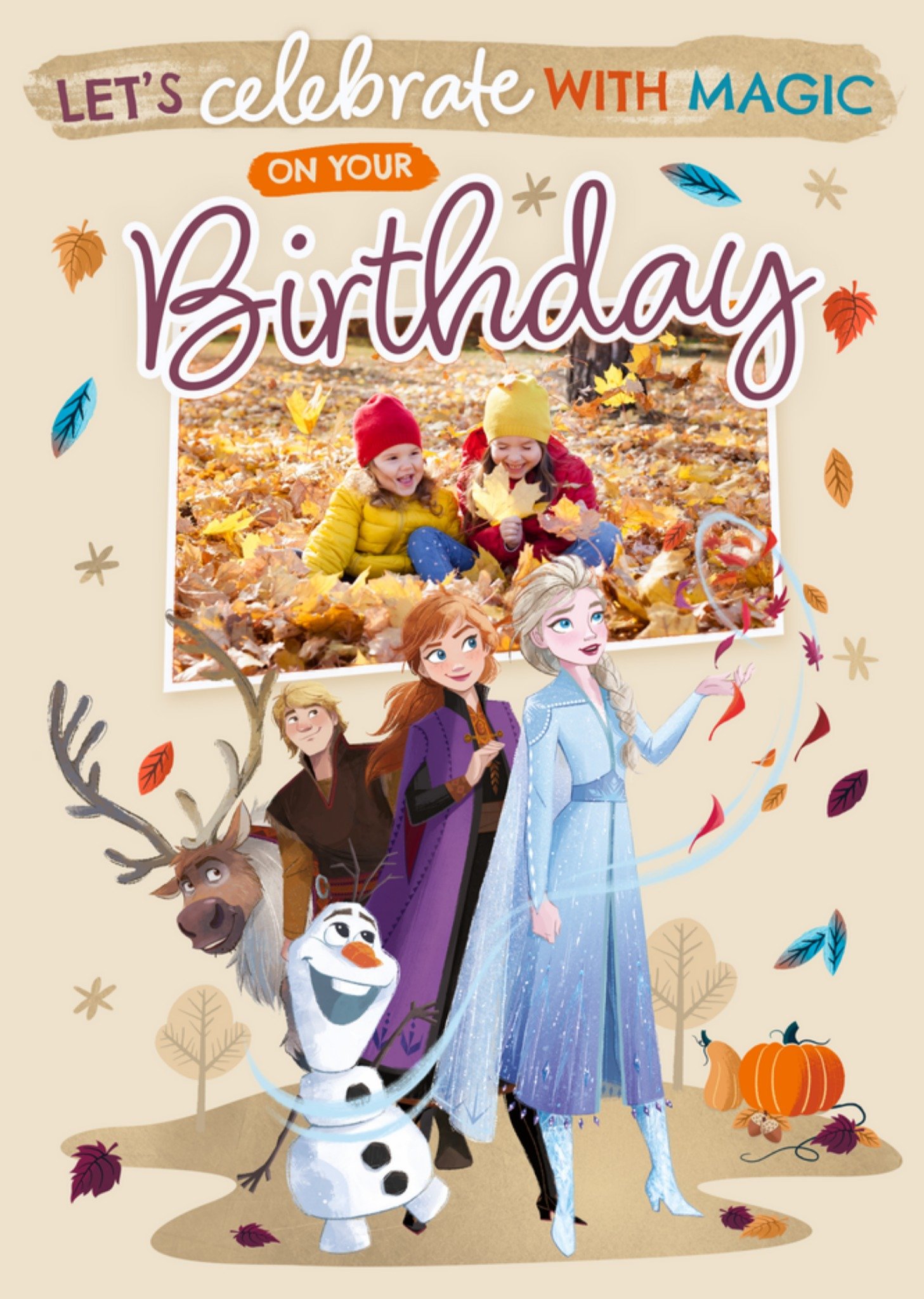 Disney Frozen Photo Upload Birthday Card Ecard