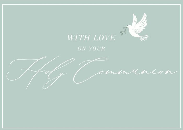 Clintons With Love On Your Holy Communion Card