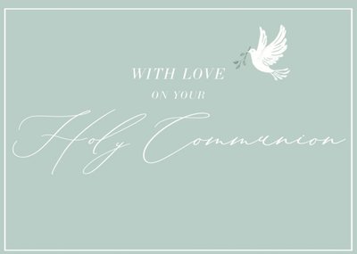 Clintons With Love On Your Holy Communion Card