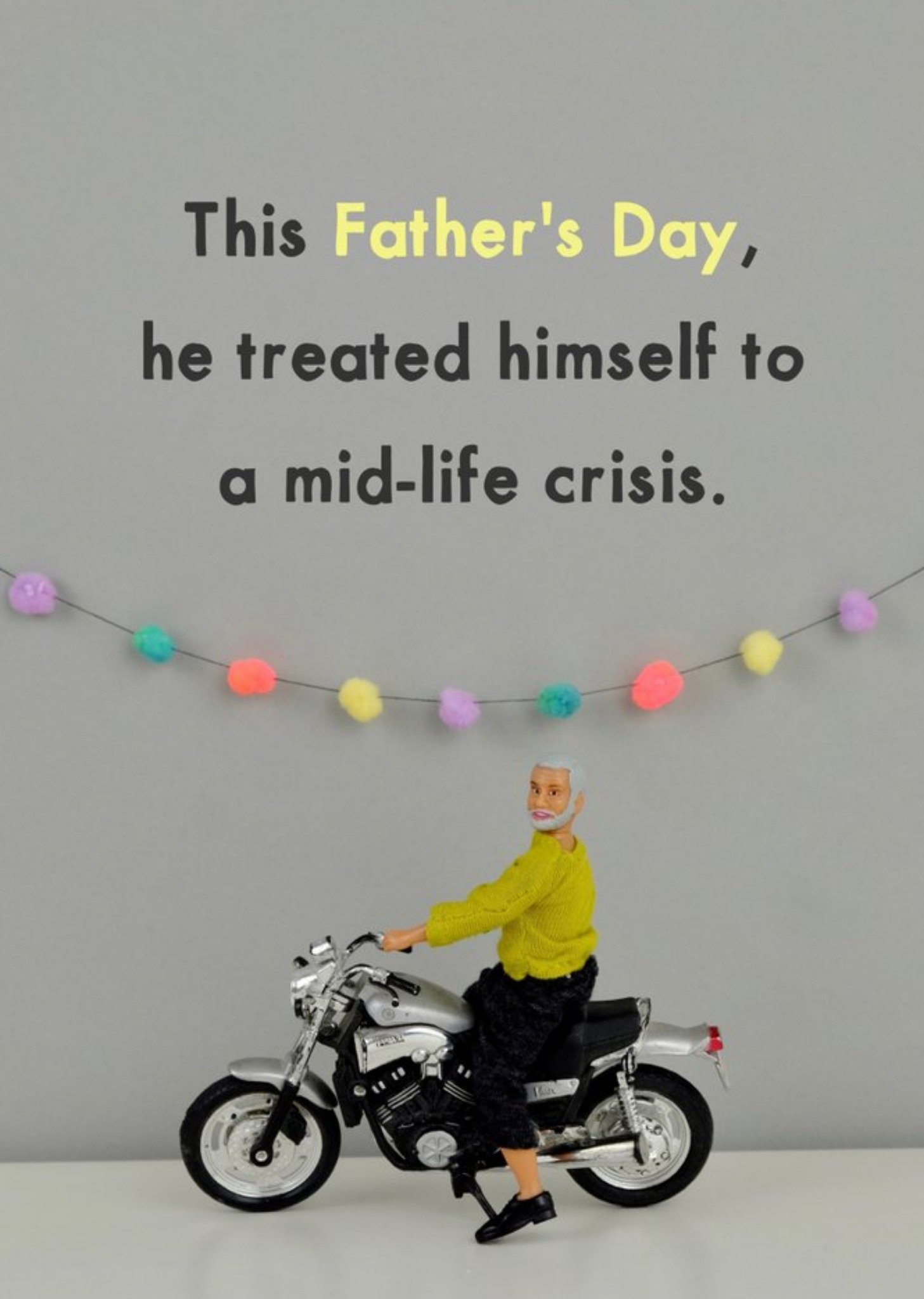 Bold And Bright Funny Rude This Fathers Day, He Treated Himself To A Mid Life Crisis Fathers Day Card