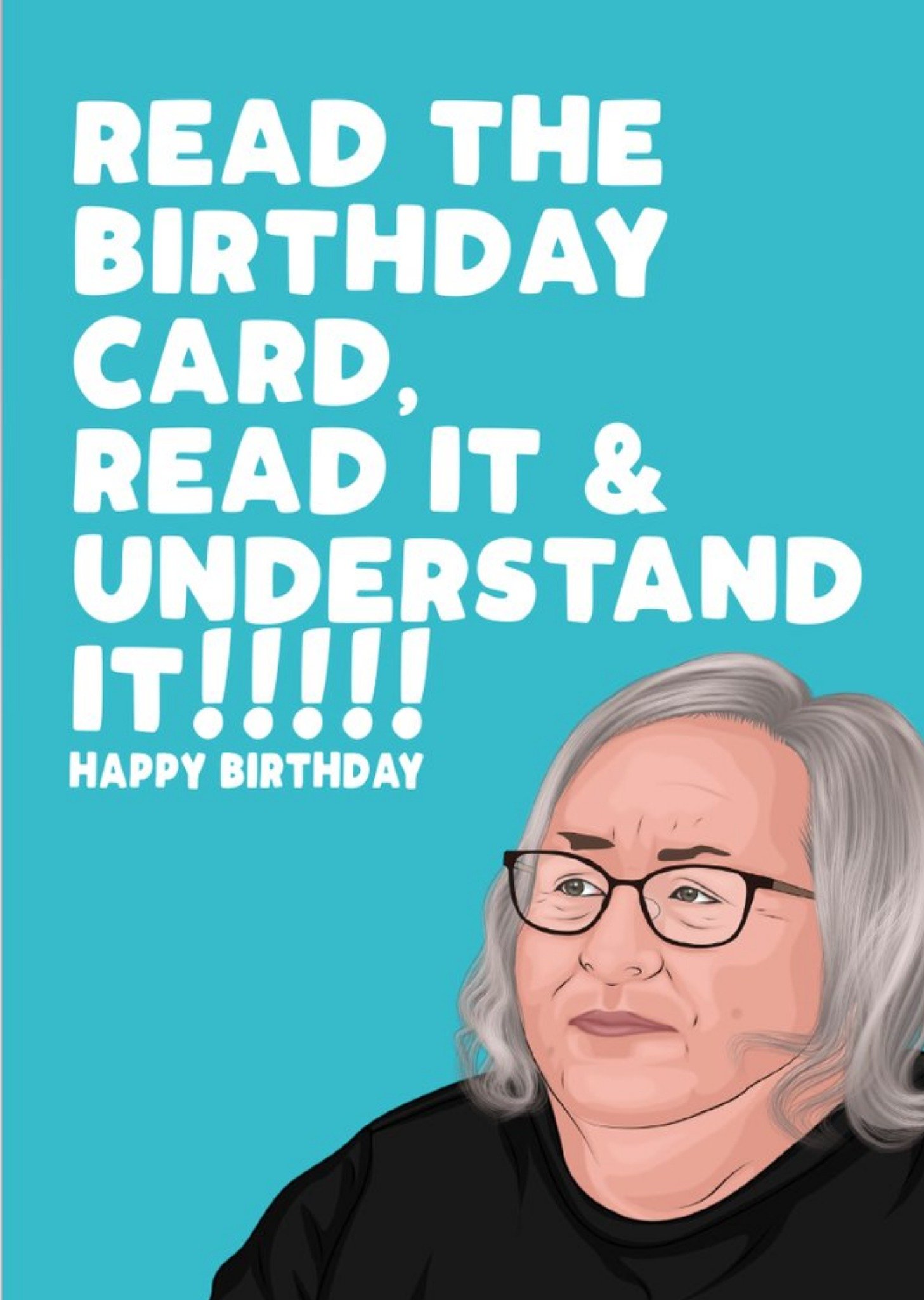 Filthy Sentiments Read The Birthday Card Read It And Understand It Funny Spoof Card Ecard