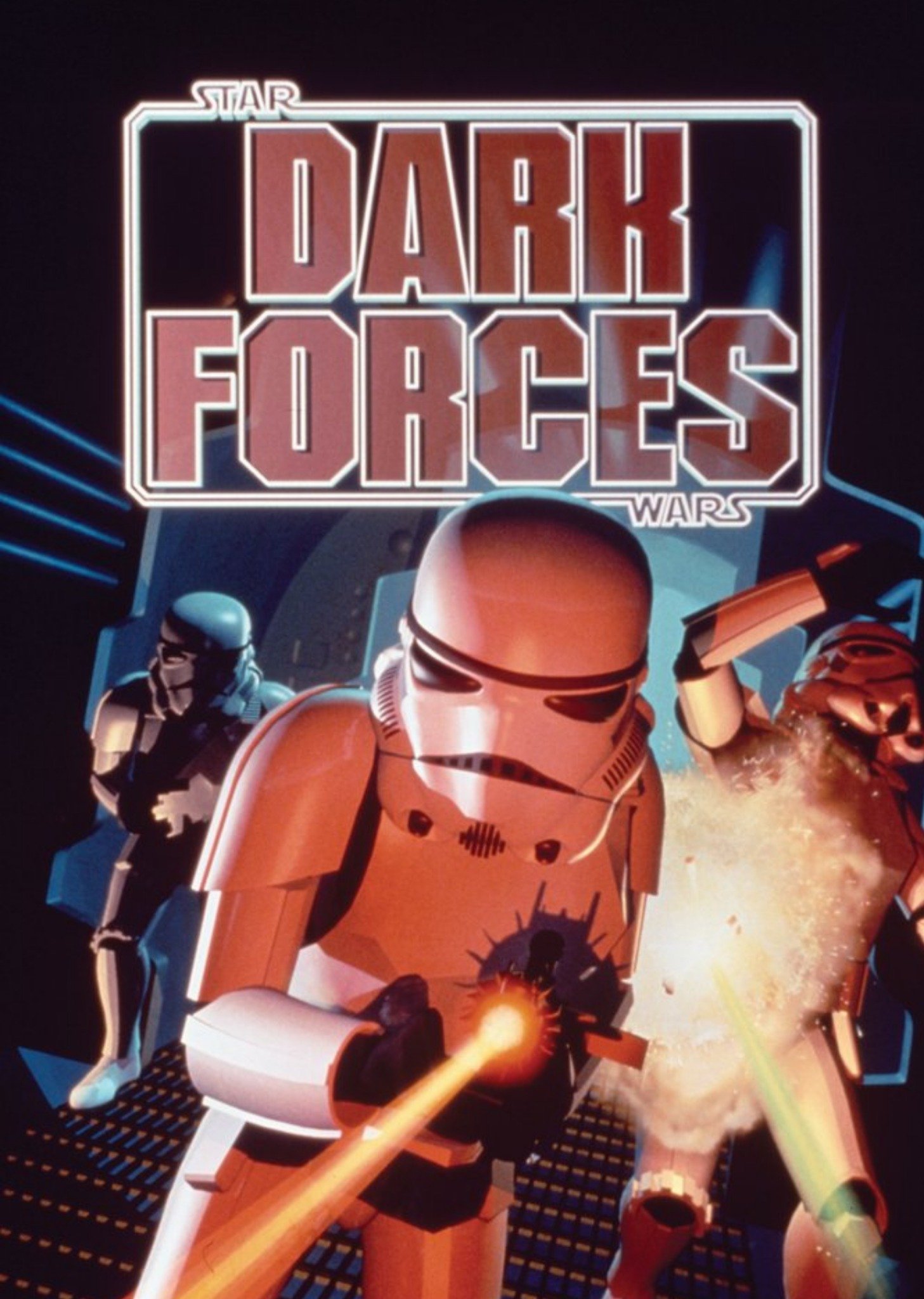 Star Wars Retro Dark Forces Gaming Birthday Card, Large