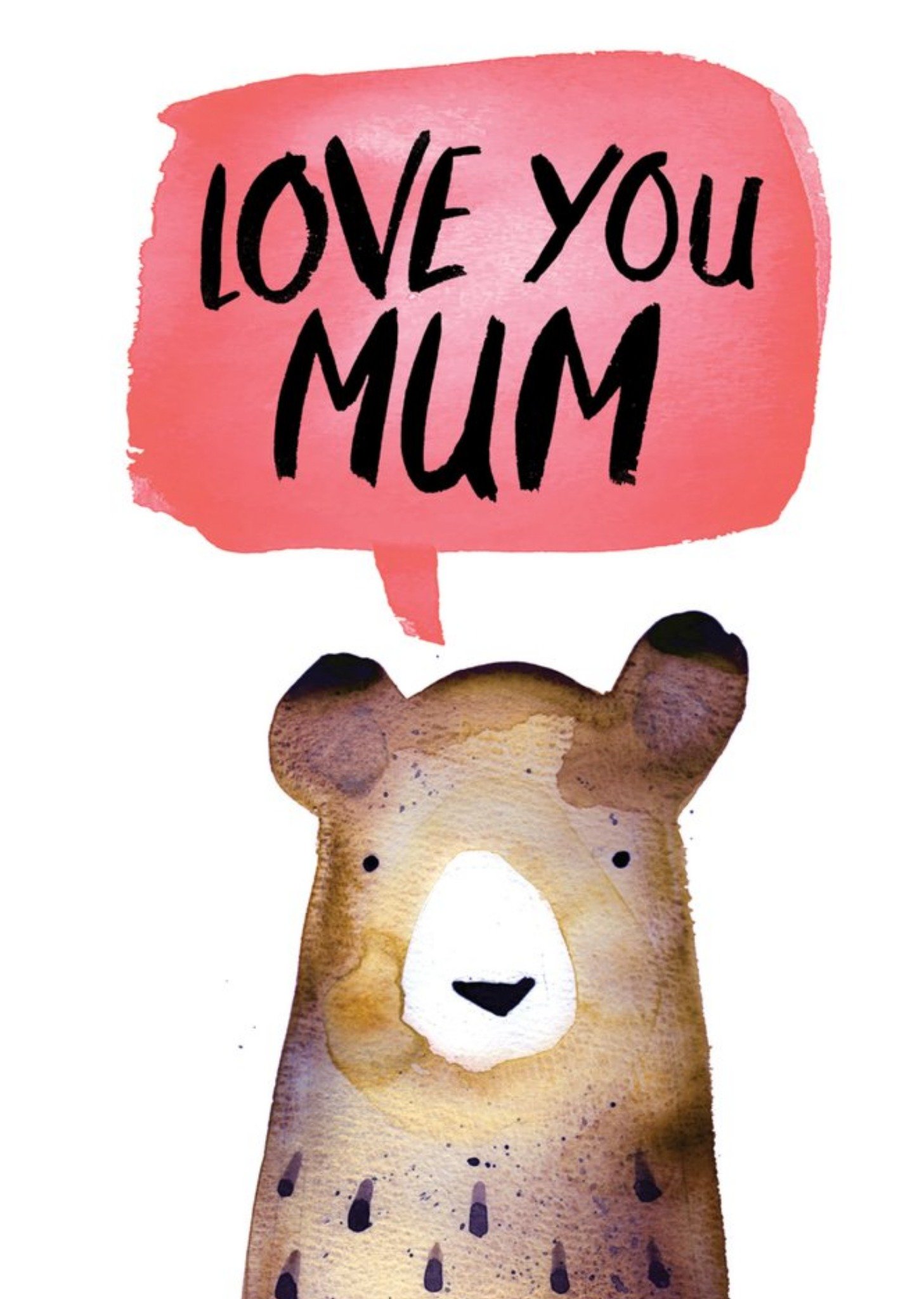 Jolly Awesome Love You Mum Bear Card Ecard