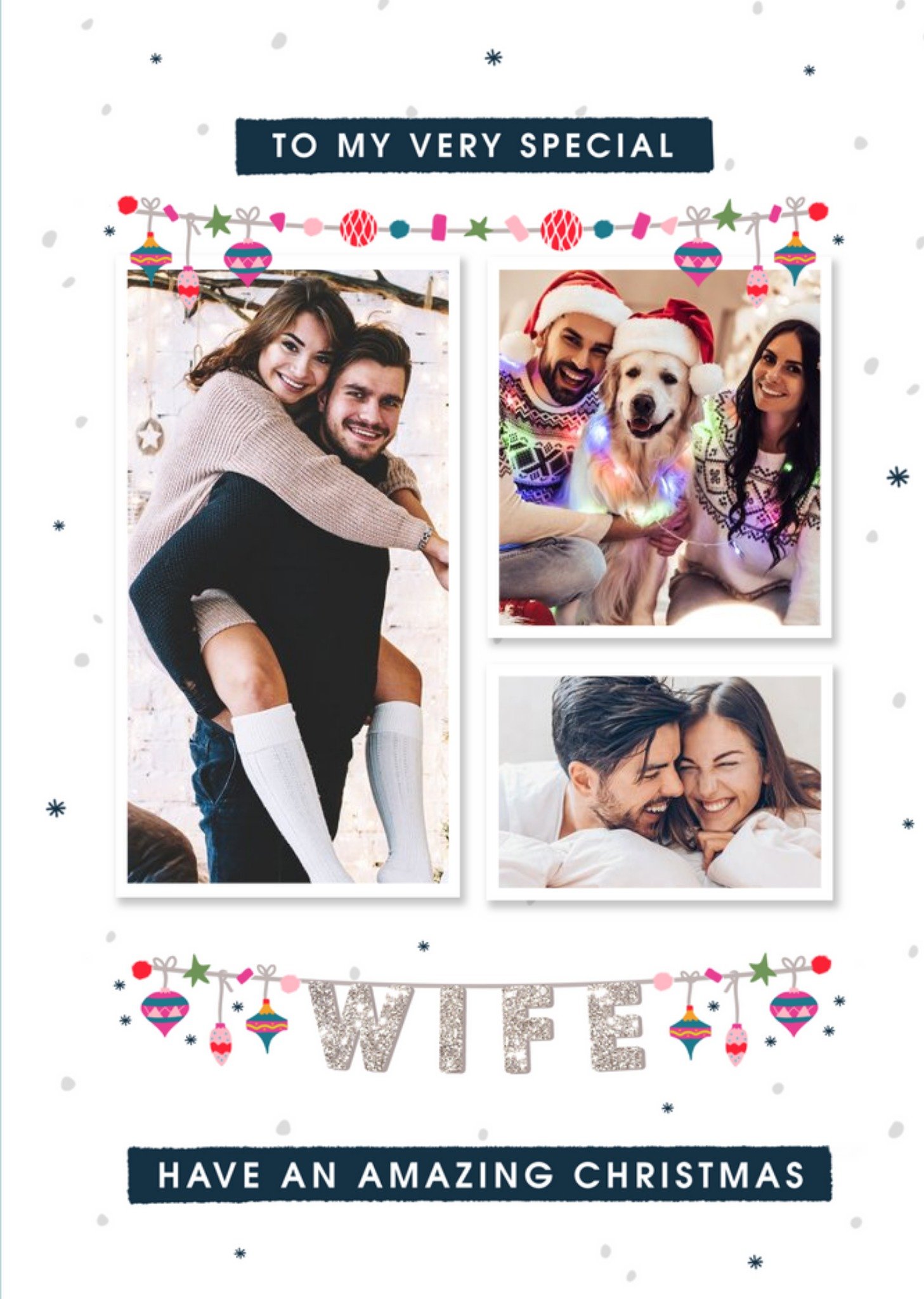Moonpig To A Very Special Wife Have An Amazing Christmas, Large Card