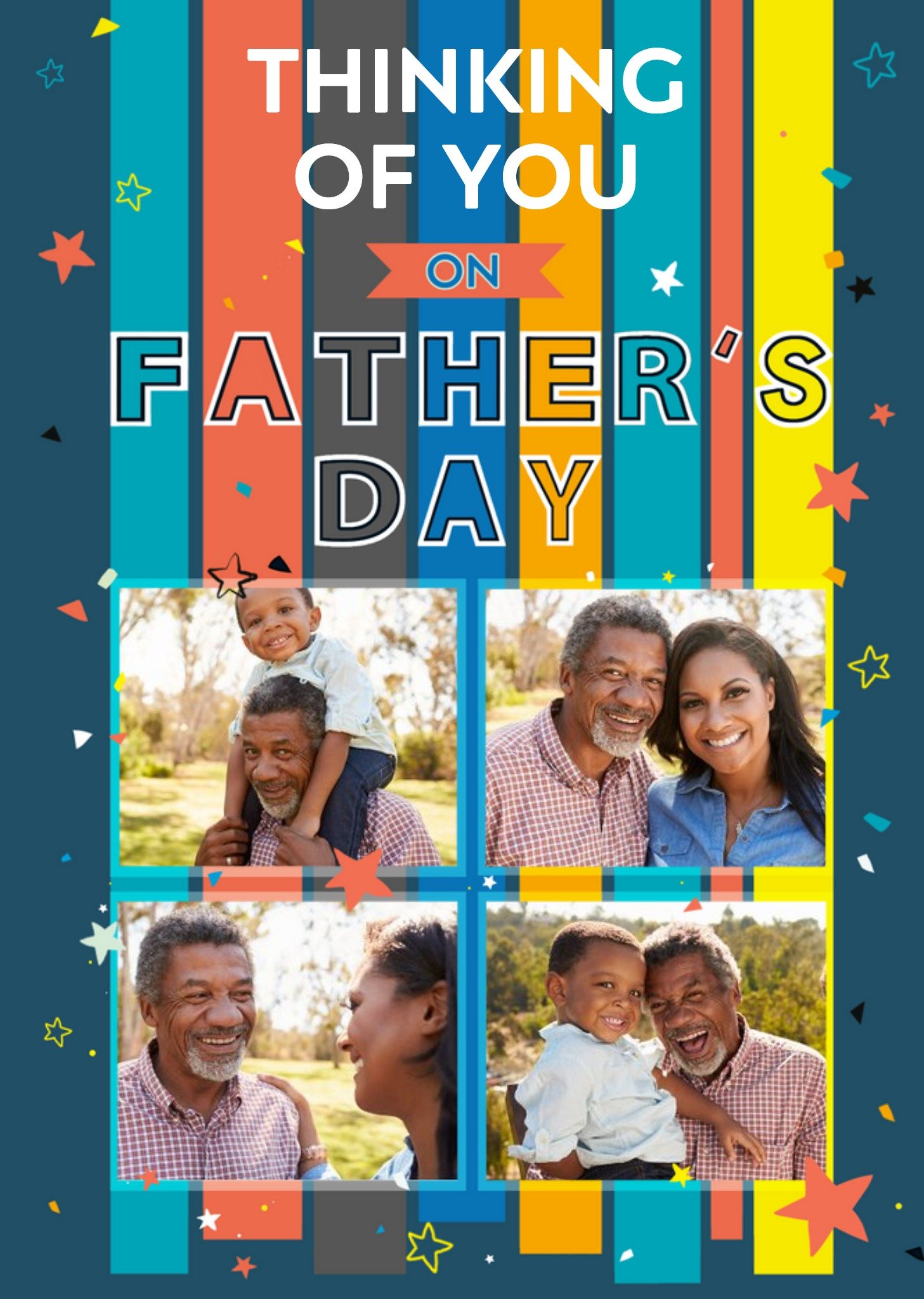 Thinking Of You On Father's Day Photo Upload Card Ecard