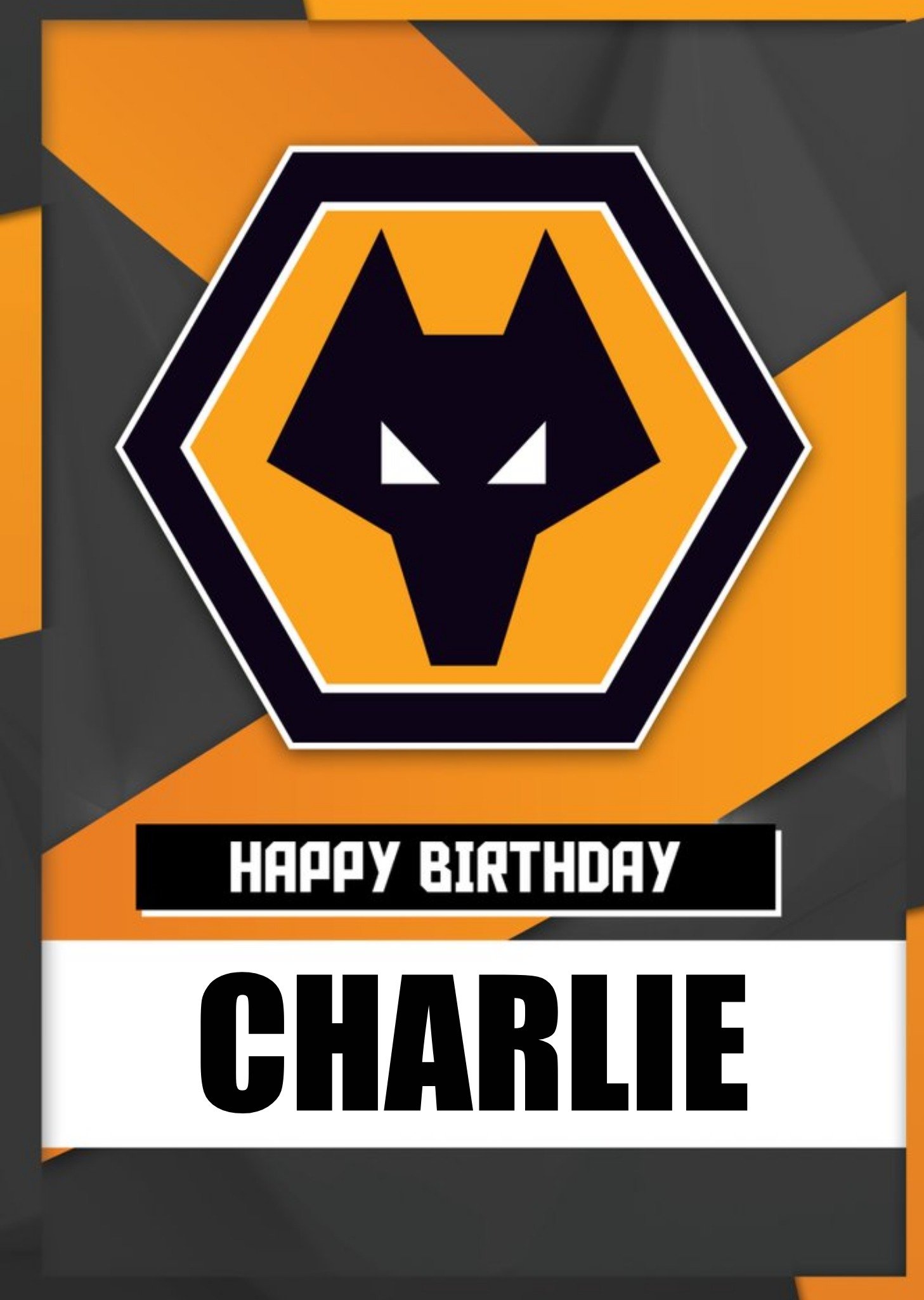 Wolverhapton Wanderers Fc Logo Birthday Card Ecard