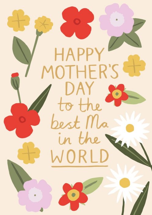 Helen Butler Illustration Mother's Day Floral Love Ma Irish Card