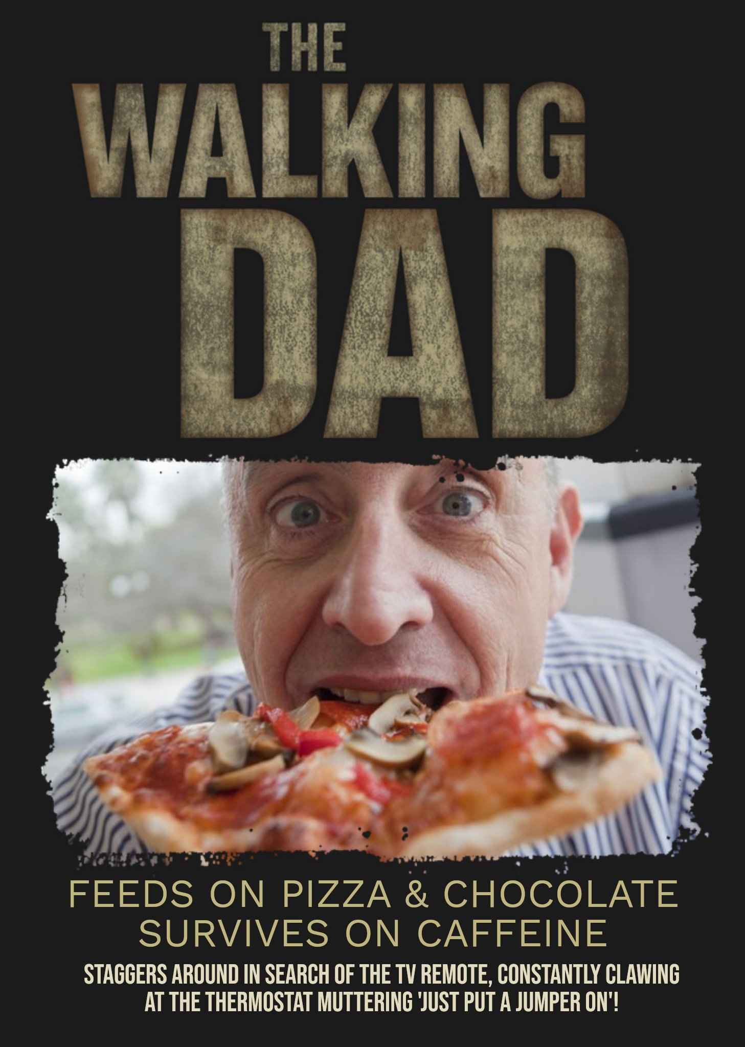 Other The Walking Dad Funny & Personalised Father's Day Card Ecard