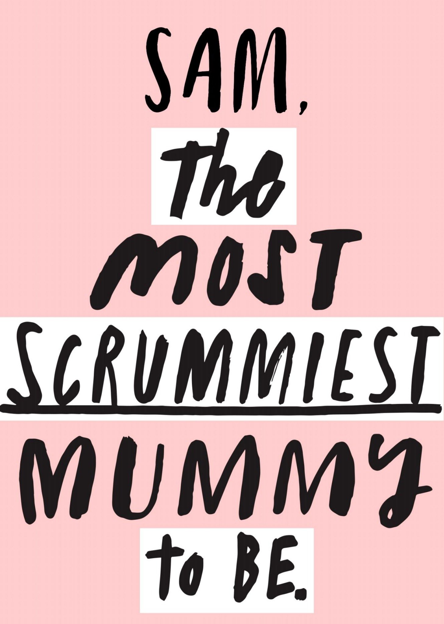 Mother's Day Card - Mum To Be - Scrummiest Yummy Mummy