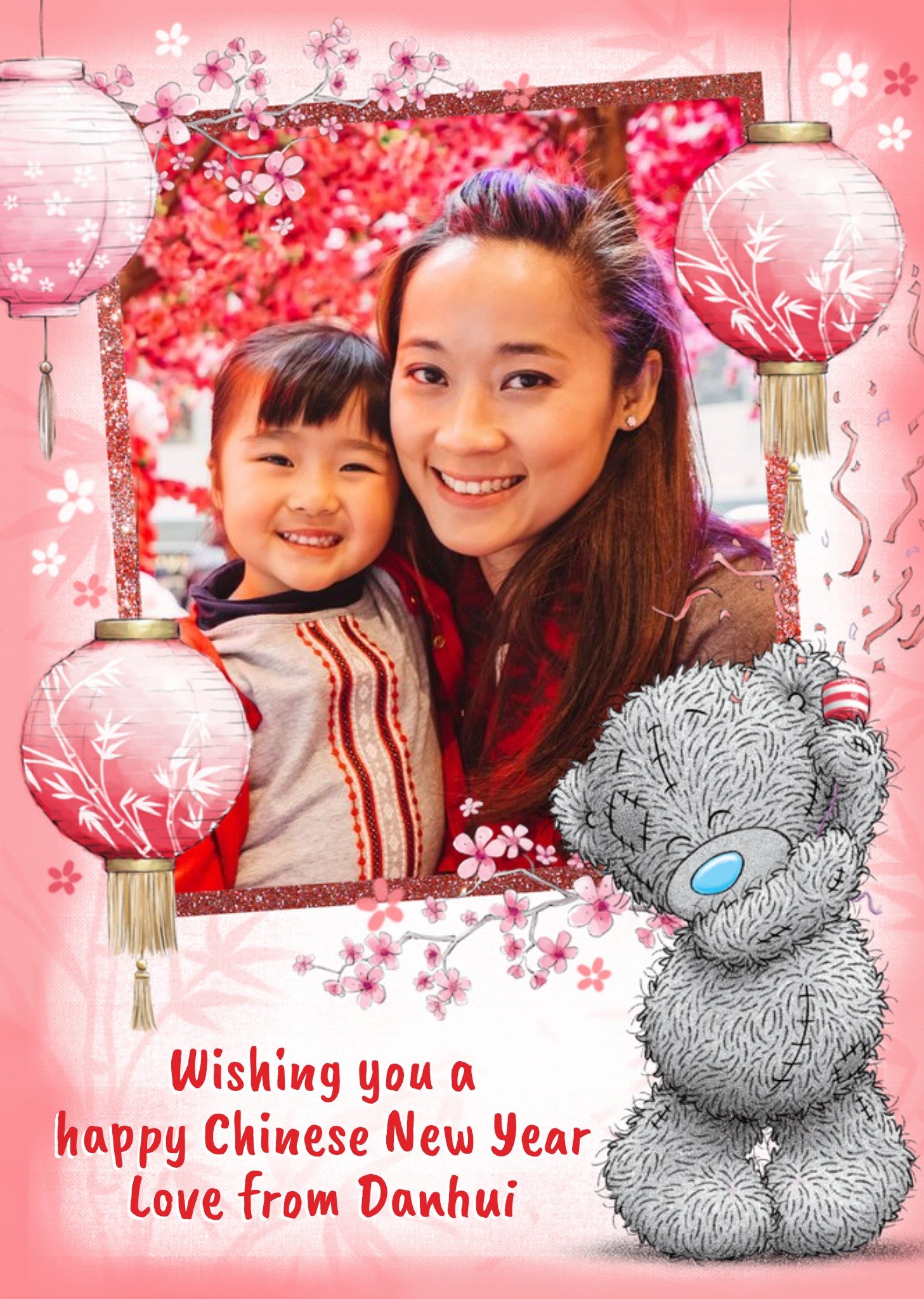 Me To You Tatty Teddy Photo Upload Chinese New Year Card Ecard