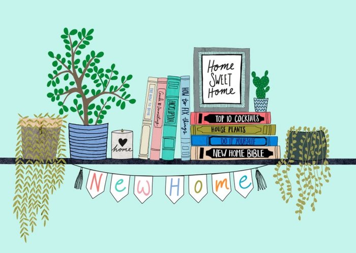 Plant Shelf New Home Personalised Card