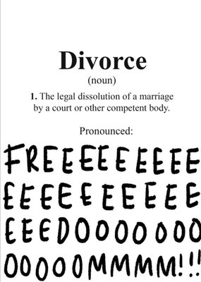 Divorce card - Freedom