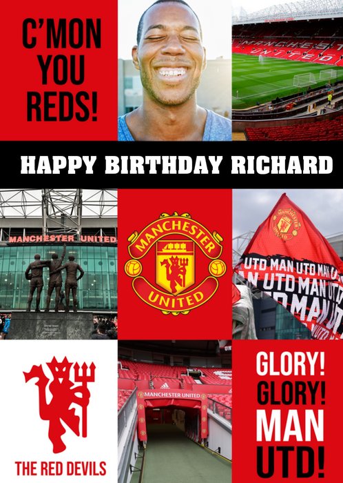Manchester United Happy Birthday Glory Card