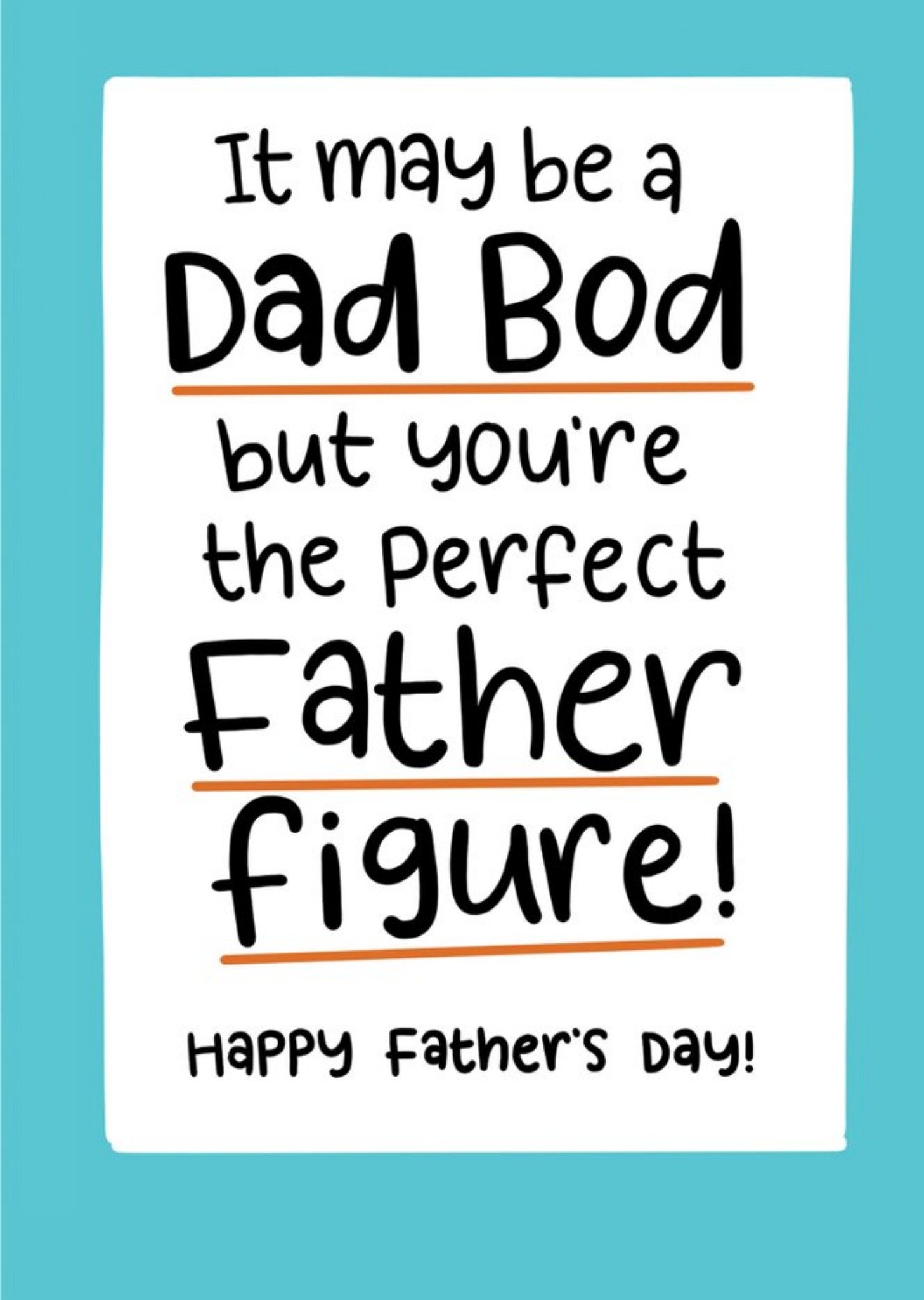 Dad Bod Father Figure Father's Day Card