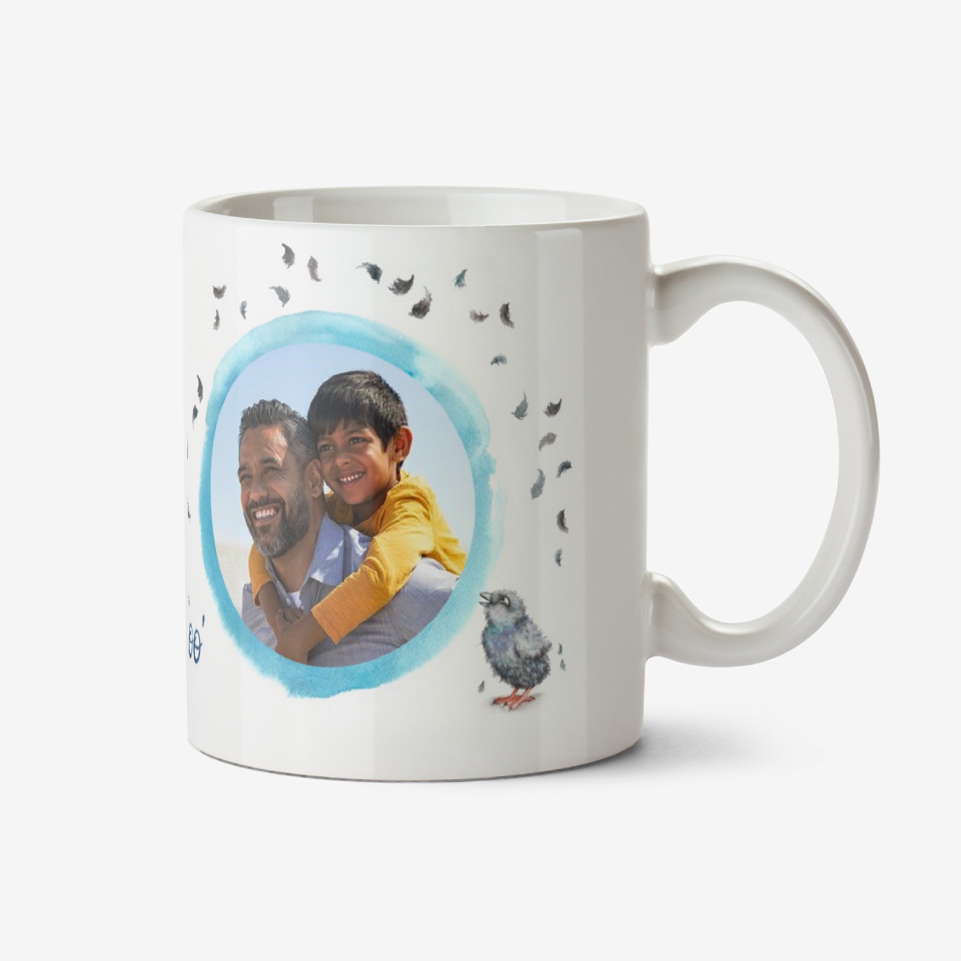 Citrus Bunn - Illustrated Pigeons, Daddy Coo Photo Upload Mug Ceramic Mug