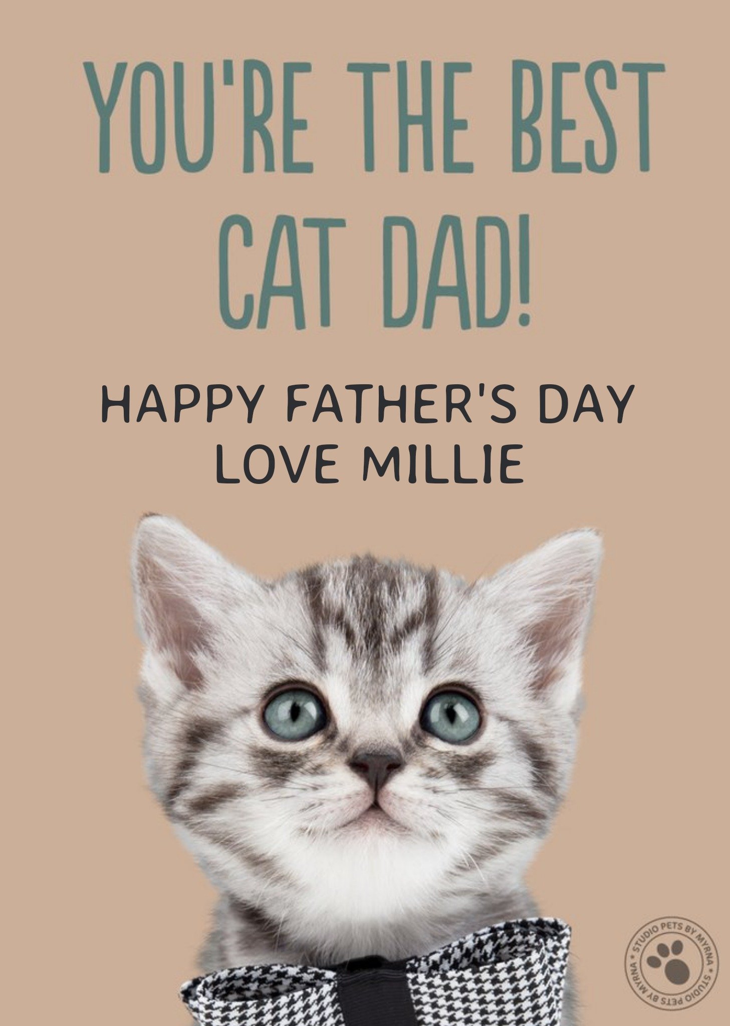 Studio Pets You Are The Best Cat Dad Card Ecard