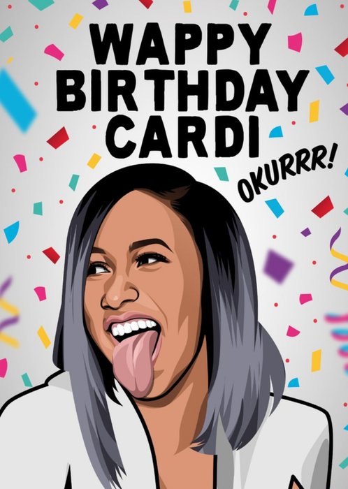 Happy Birthday Okrrr Celeb Spoof Card