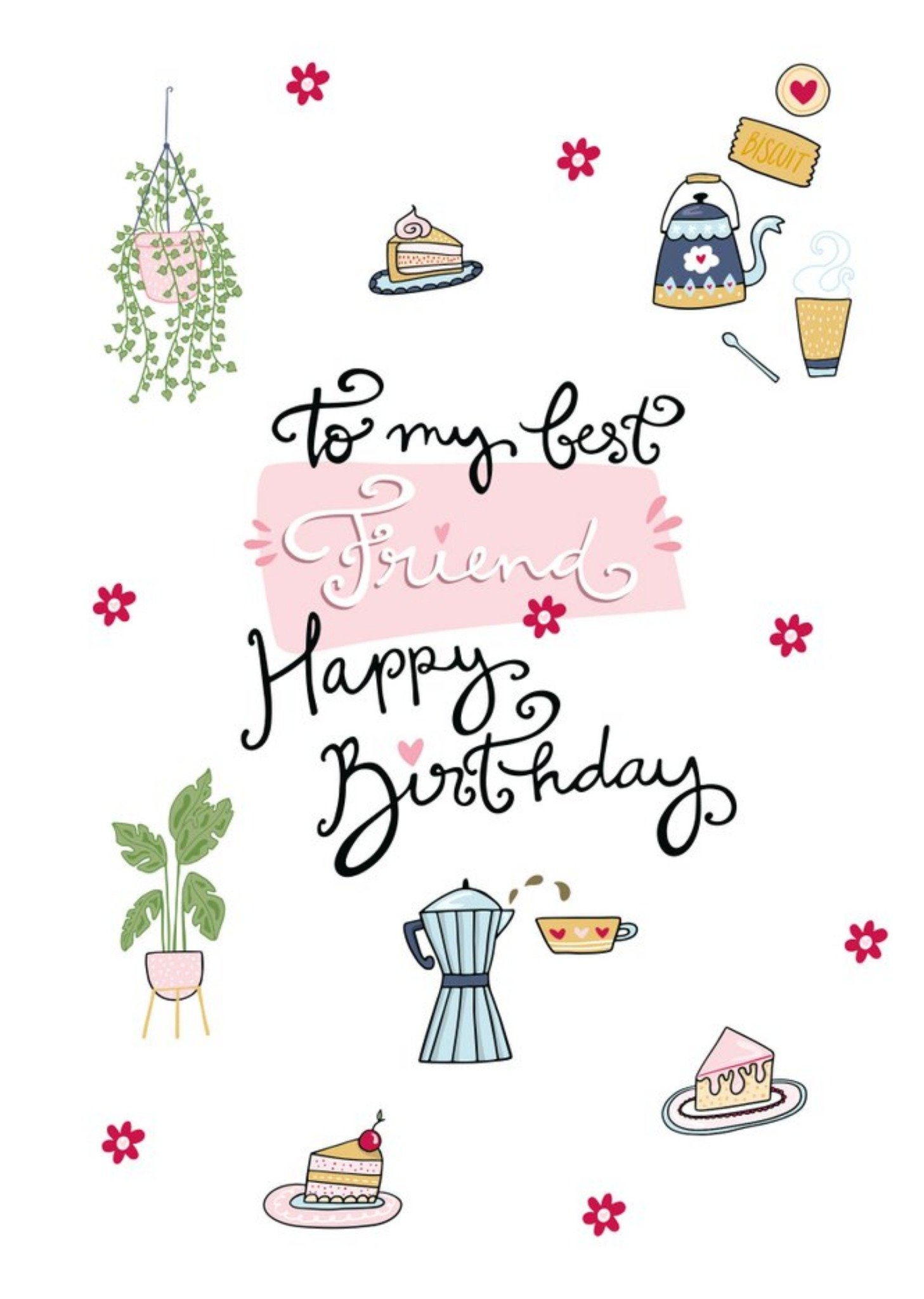 To My Best Friend Happy Birthday Card Ecard