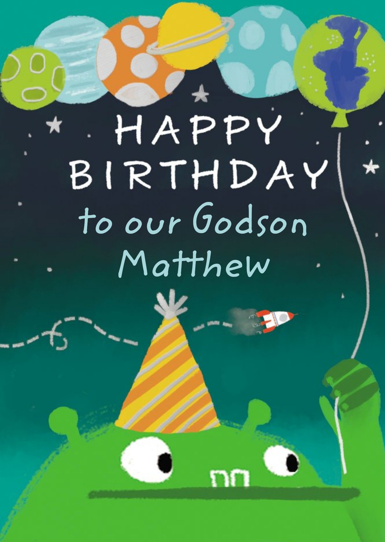 Moonpig To Our Godson Kids Birthday Monster Card Ecard