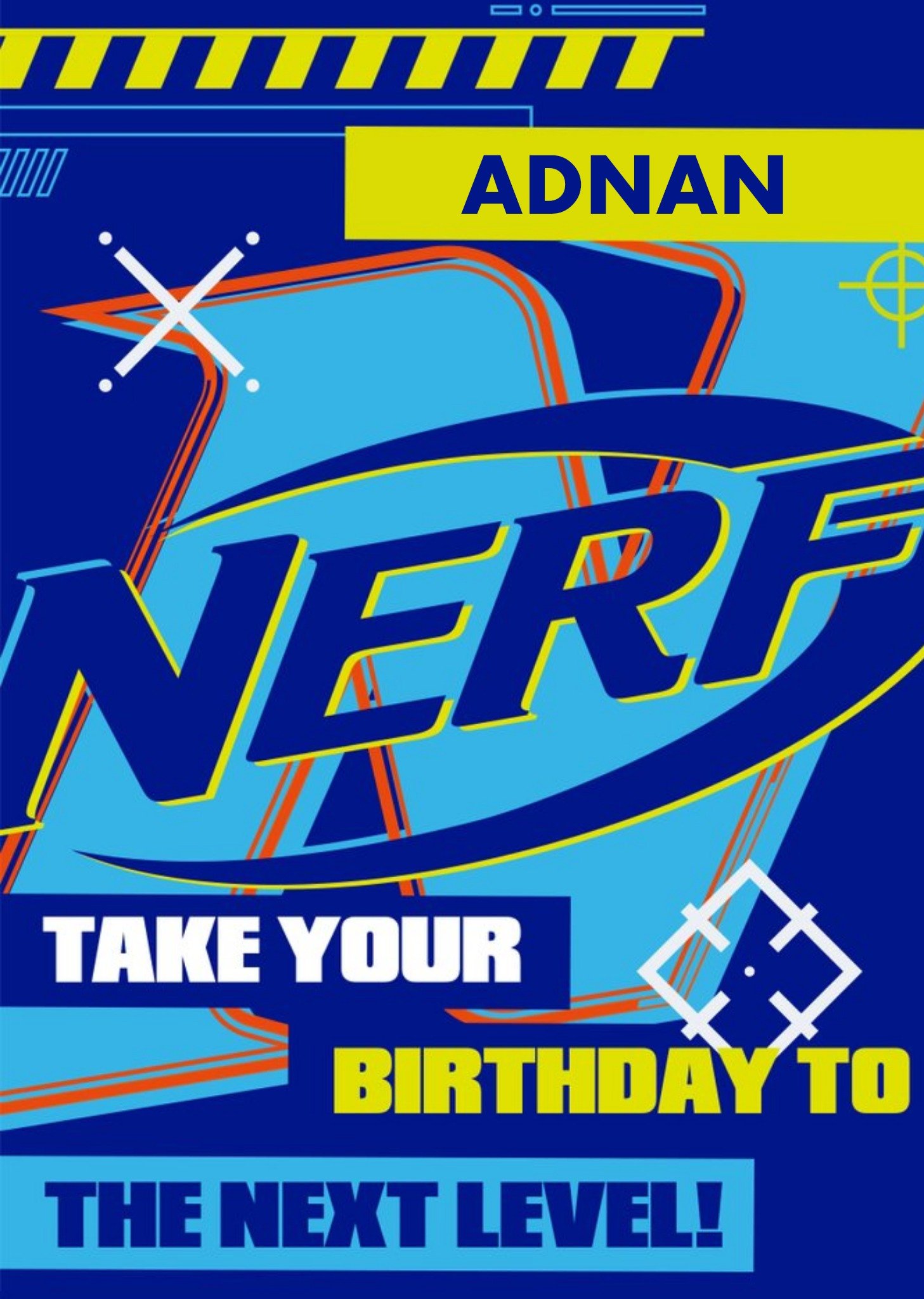 Moonpig Nerf Take Your Birthday To The Next Level Card Ecard