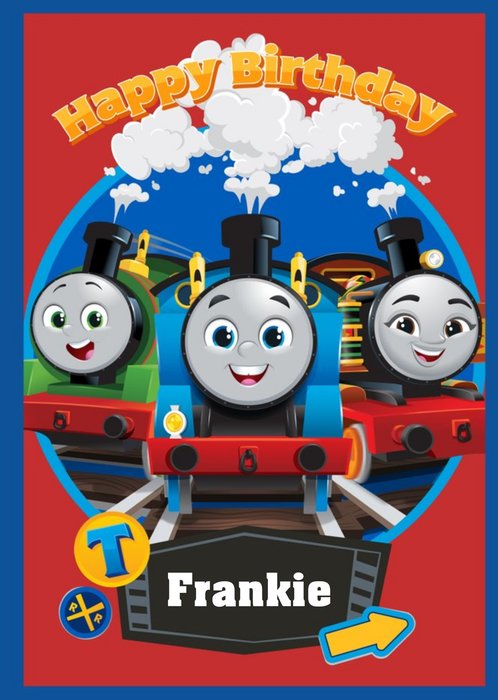 Thomas And Friends Train Birthday Card